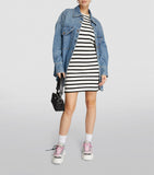 Organic Cotton Striped Mini Dress GOODS Harrods   