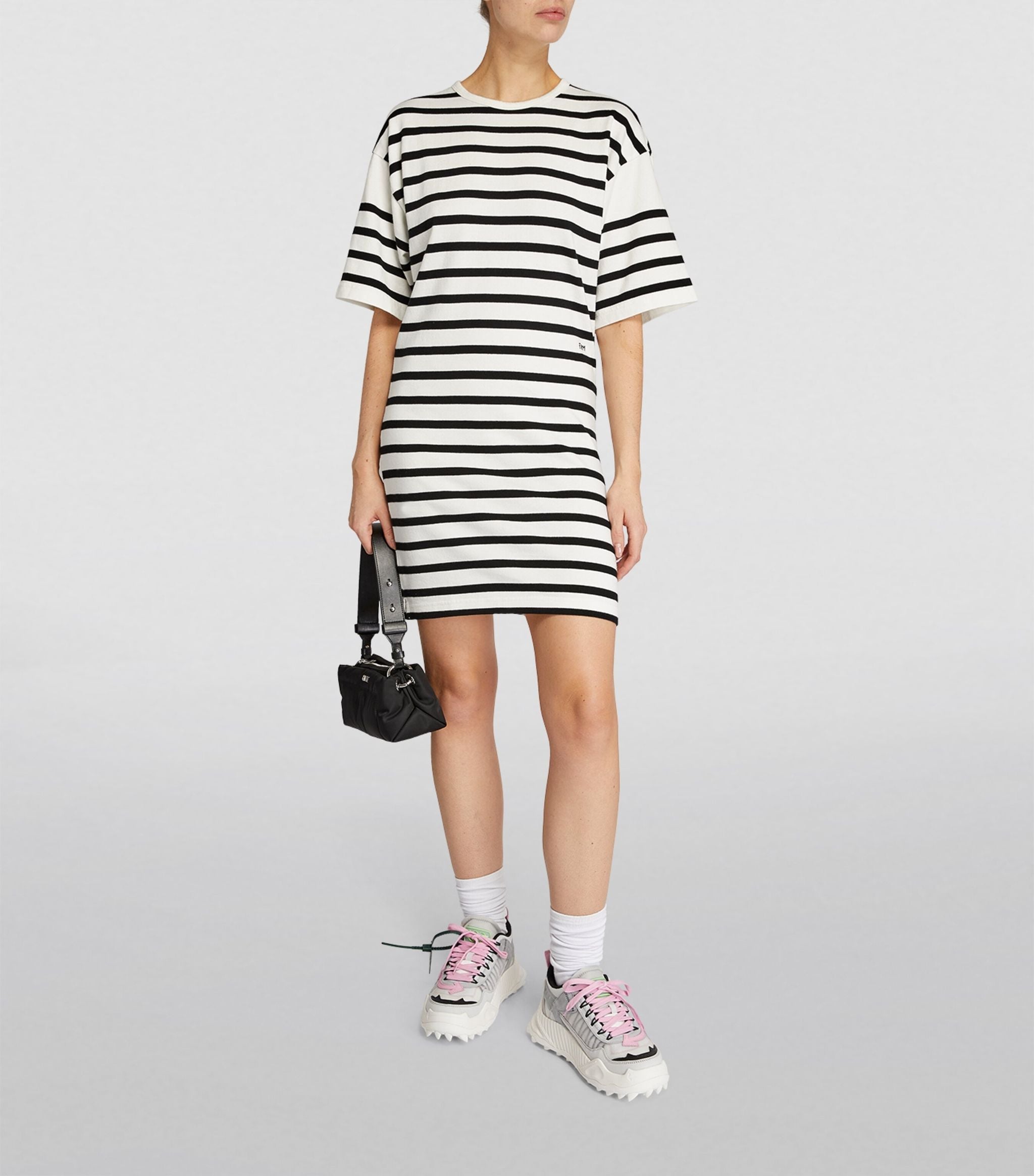 Organic Cotton Striped Mini Dress GOODS Harrods   