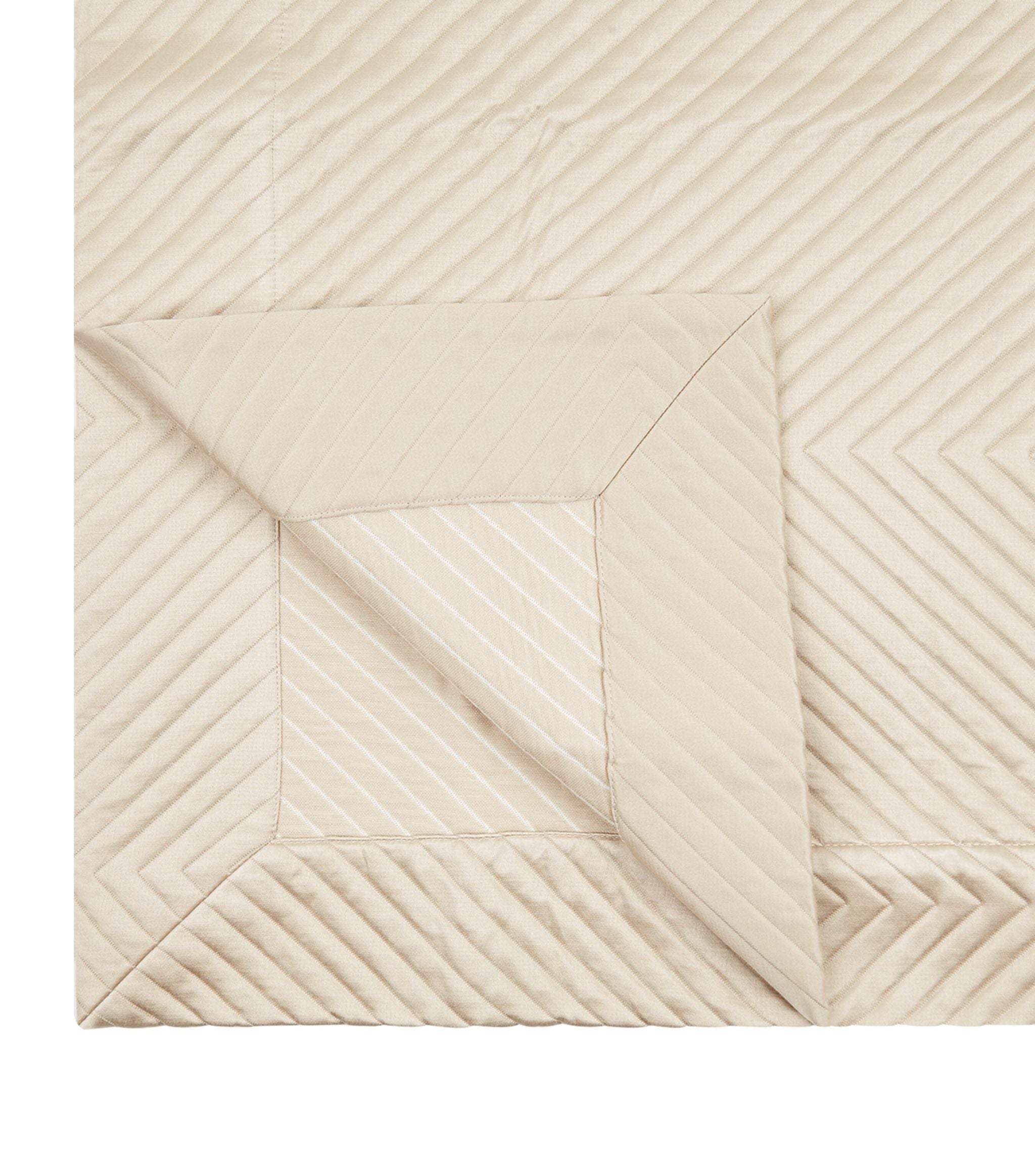 Herringbone Bedspread (270cm x 260cm) GOODS Harrods   