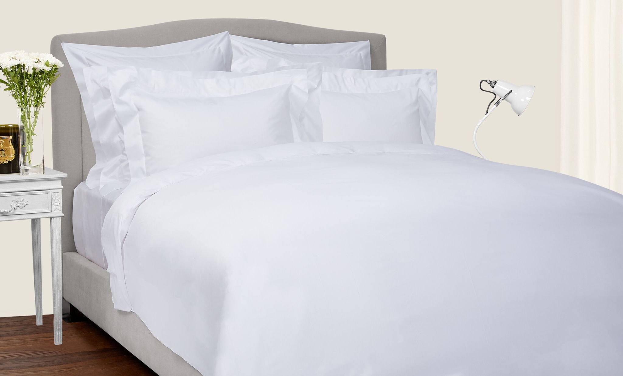 Ultimate Giza Super King Flat Sheet Set (270cm x 320cm) Bedroom Harrods   