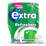 Extra Refreshers Spearmint Sugar Free Chewing Gum Bottle 30pcs Mints & chewing gums Sainsburys   