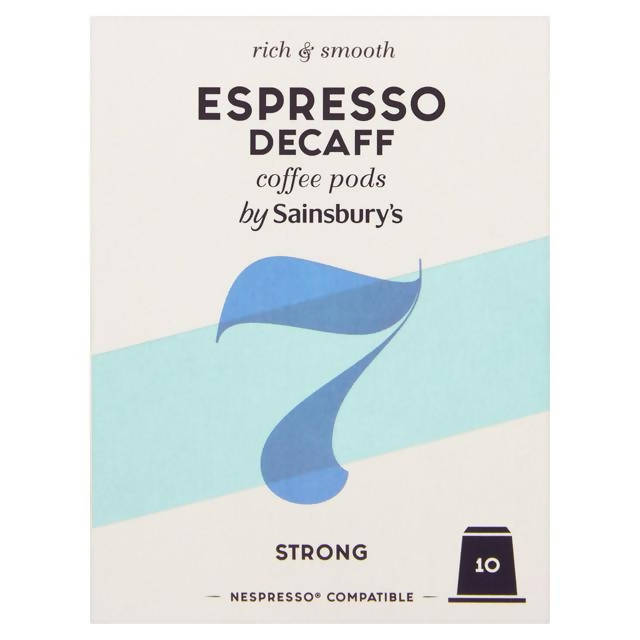 Sainsbury's Espresso Decaf Coffee Pods x10 52g