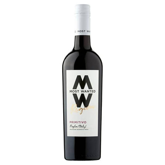 Most Wanted Primitivo 75cl All red wine Sainsburys   
