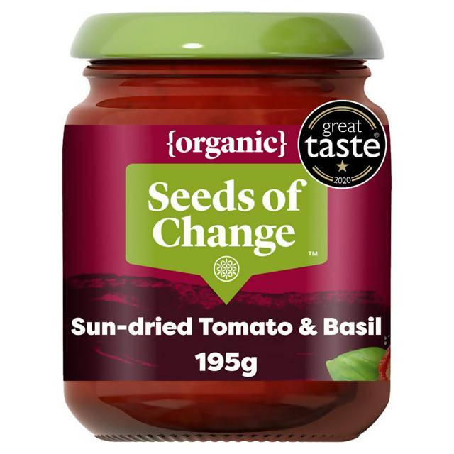 Seeds of Change Organic Pasta Sauce Stir In Sundried Tomato 195g Italian Sainsburys   