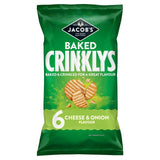 Jacob's Crinklys Cheese & Onion Crisps 6x25g 4-9 packs Sainsburys   