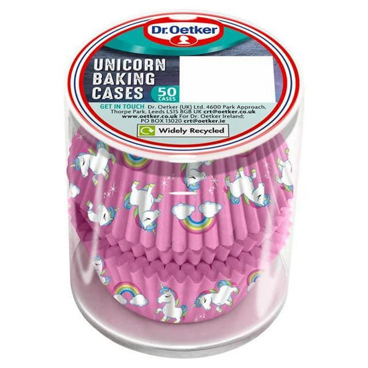 Dr. Oetker Unicorn Baking Cases x50 Colourings & flavourings Sainsburys   