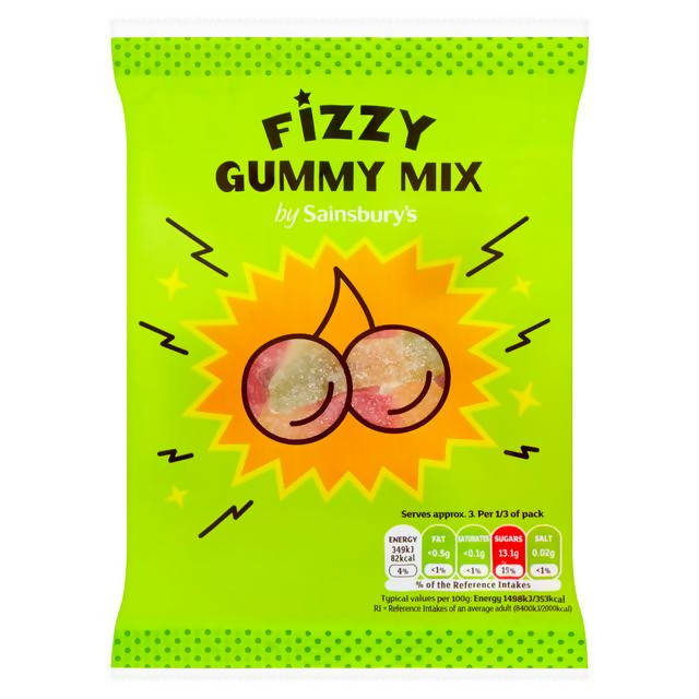 Sainsbury's Fizzy Gummy Mix 70g