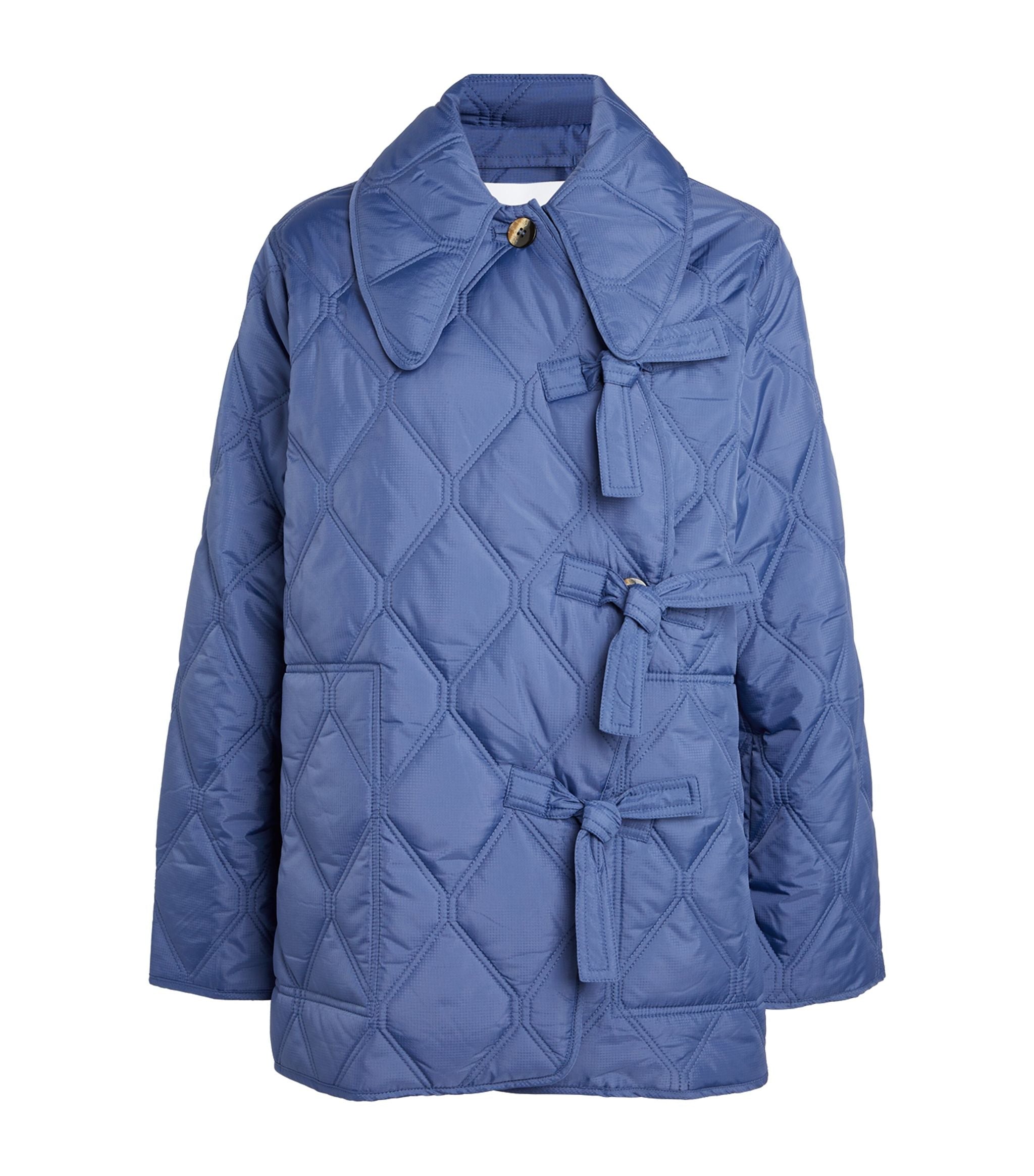 Quilted Asymmetric Jacket GOODS Harrods   