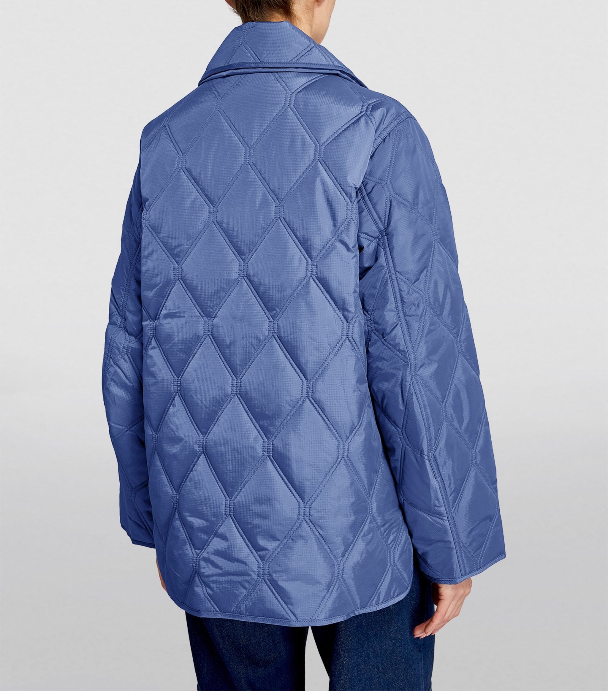 Quilted Asymmetric Jacket GOODS Harrods   