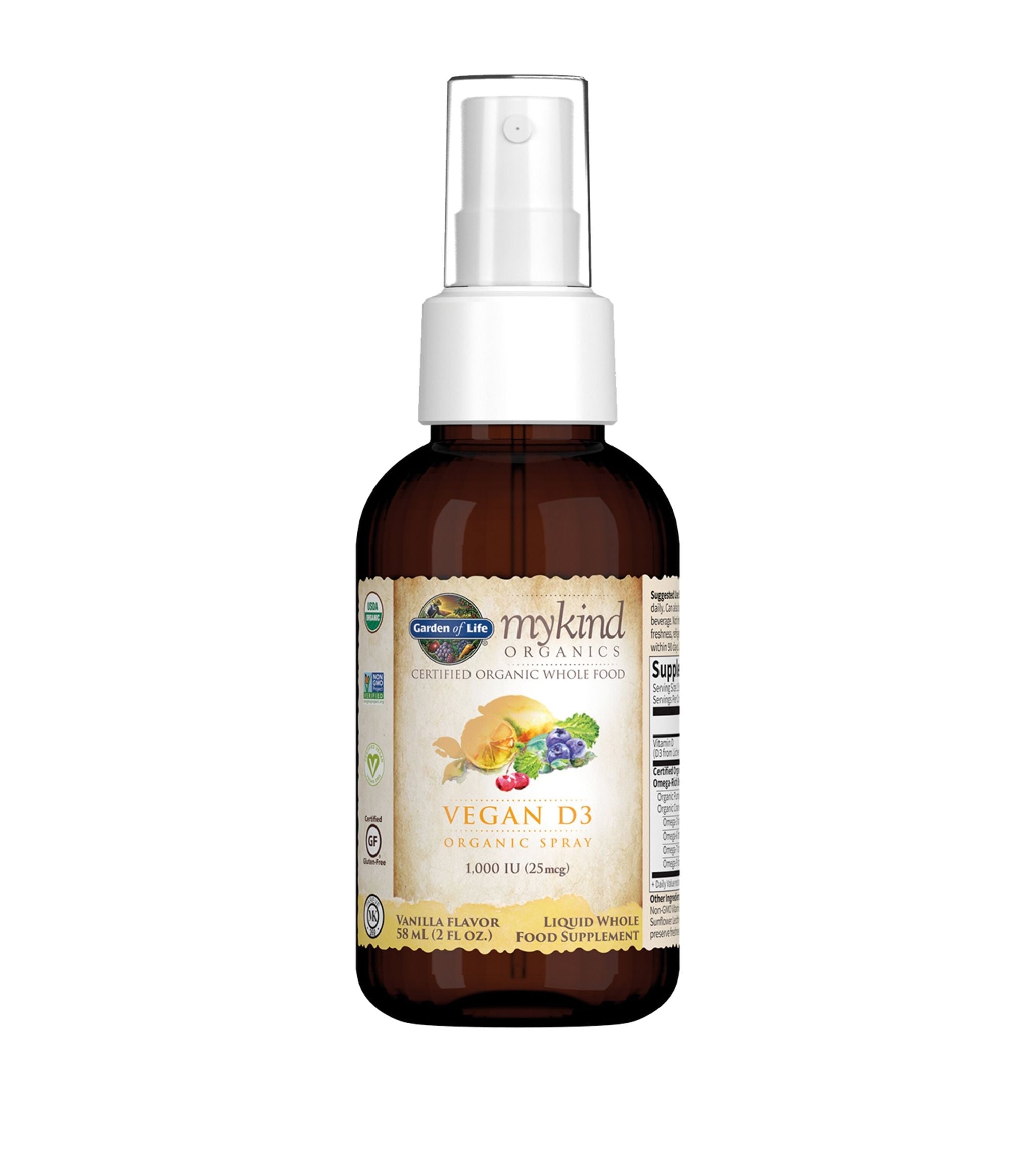 My Kind Organics Vegan D3 Spray (58ml) GOODS Harrods   