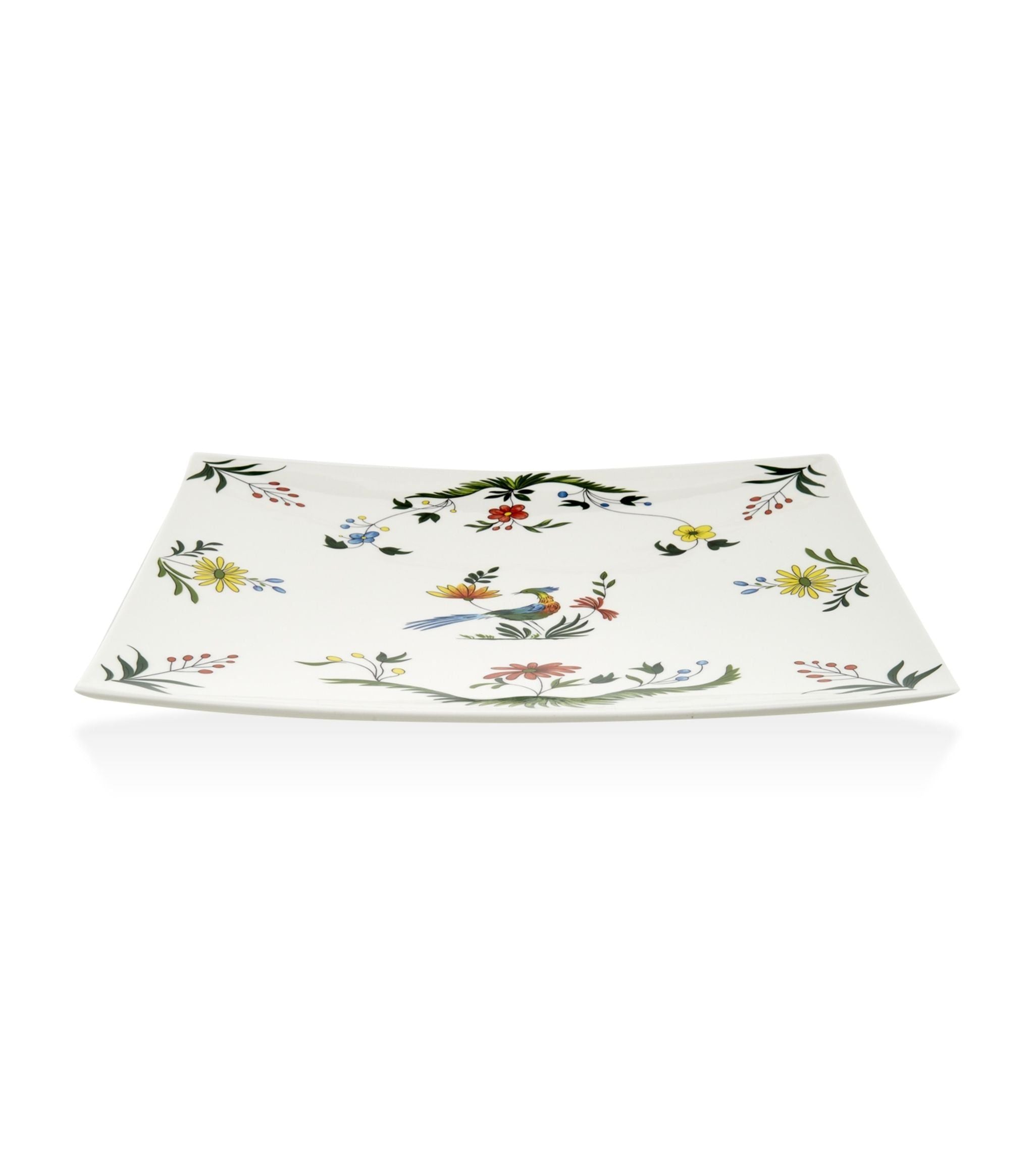 Oiseaux de Paradis Square Plate (26cm) GOODS Harrods   