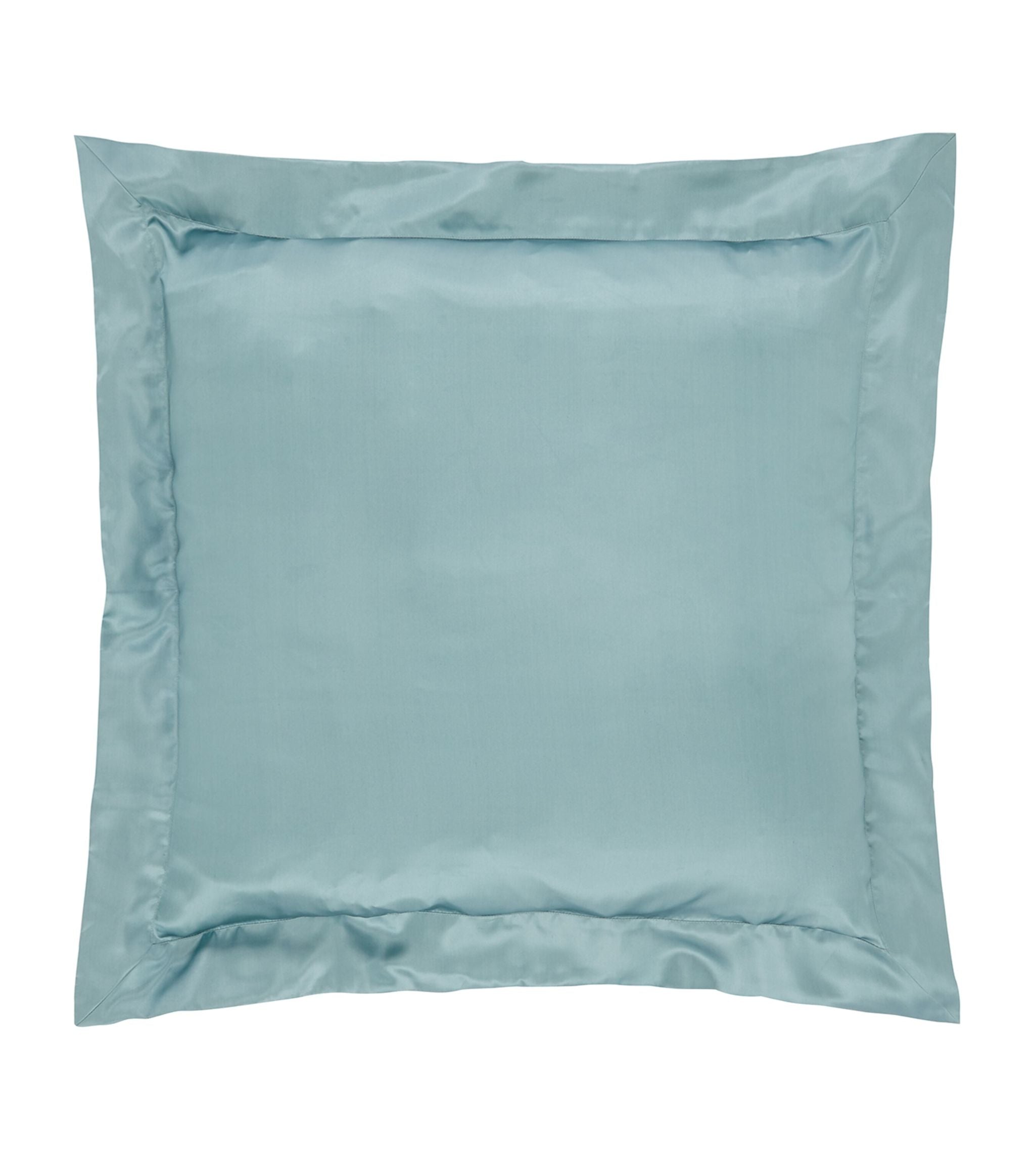 Silk Teal King Square Pillowcase (65cm x 65cm) GOODS Harrods   