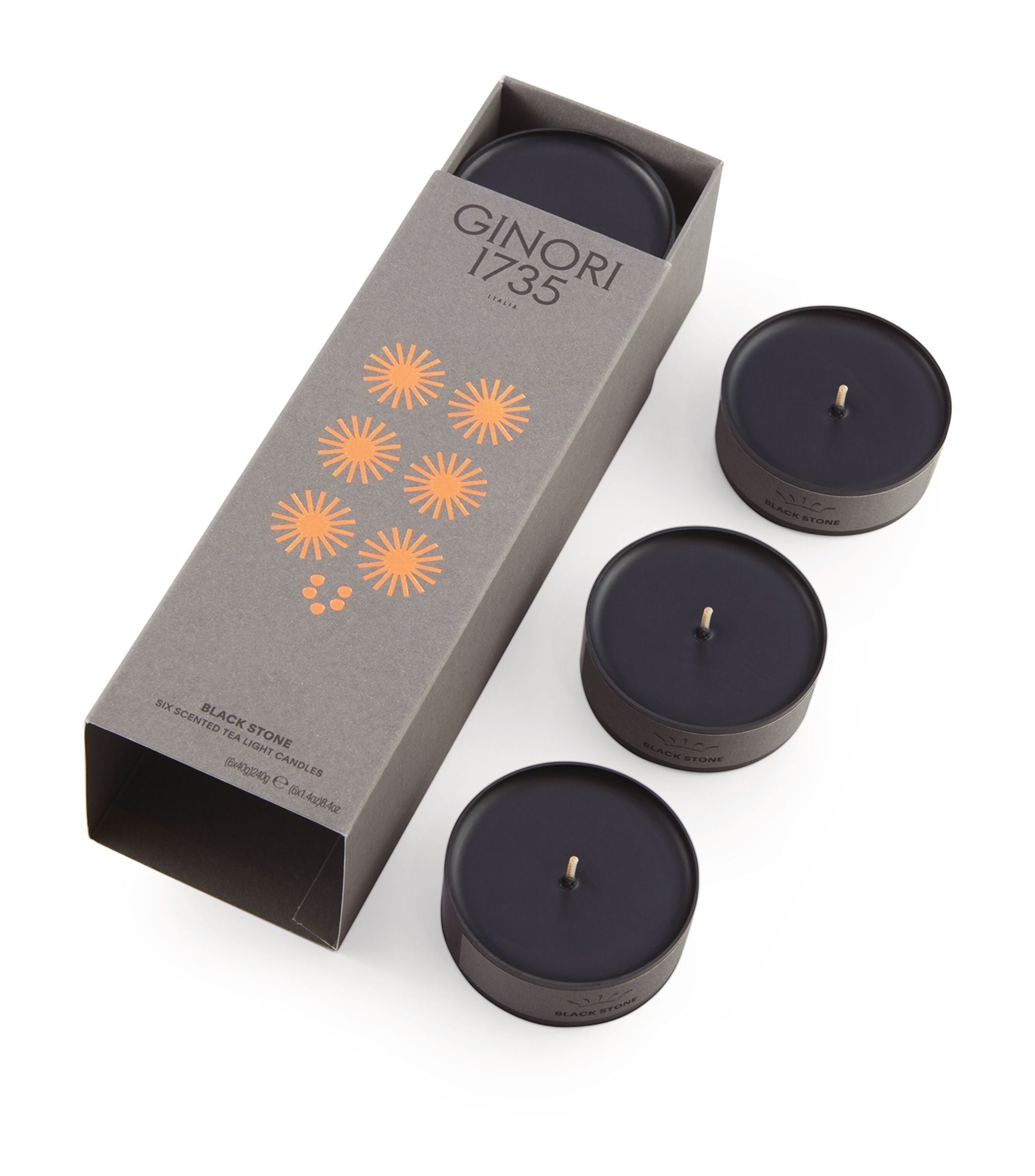 Black Stone Candle Refill (6 x 40g) GOODS Harrods   