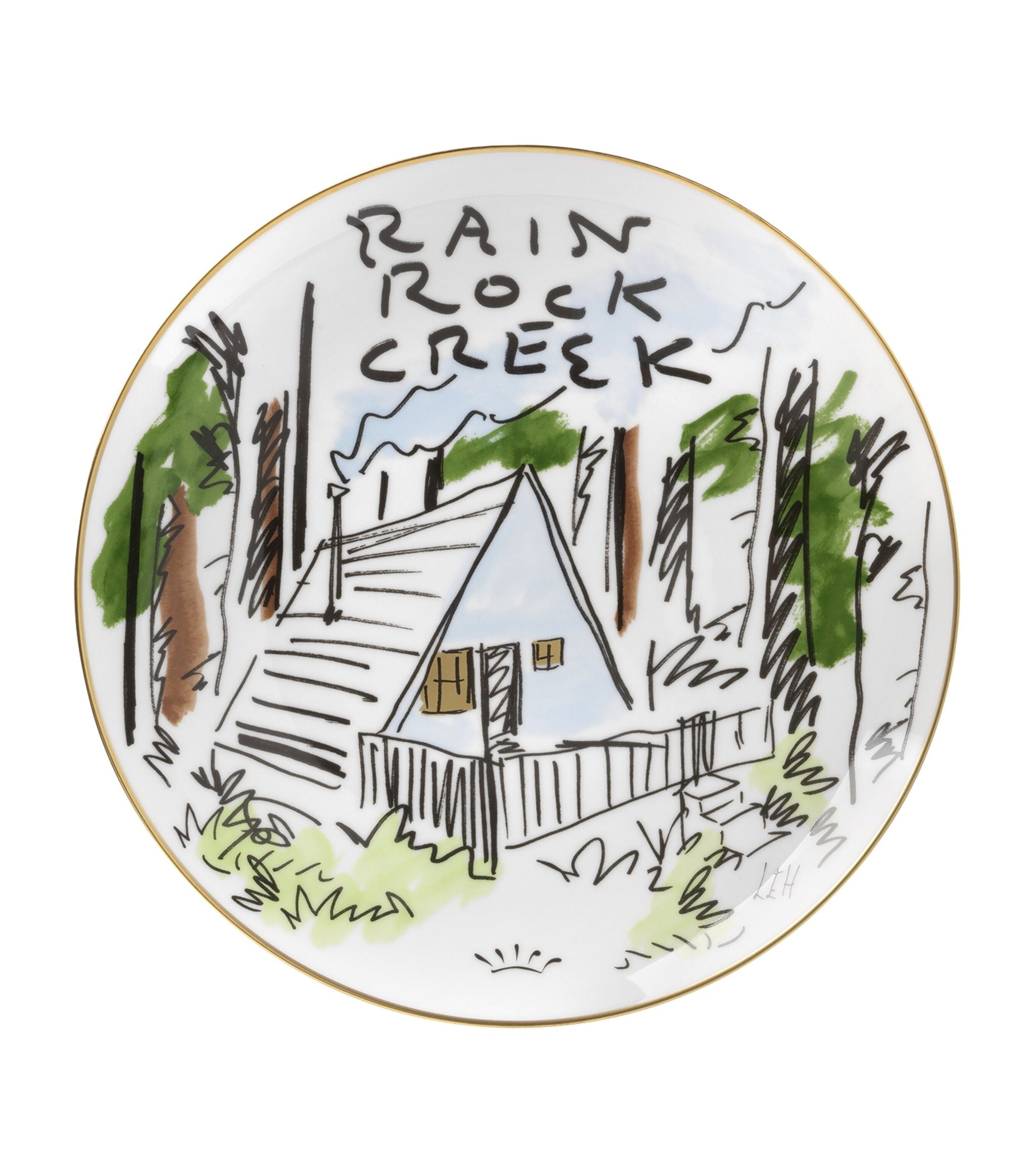 Rain Rock Creek Plate (27cm) GOODS Harrods   