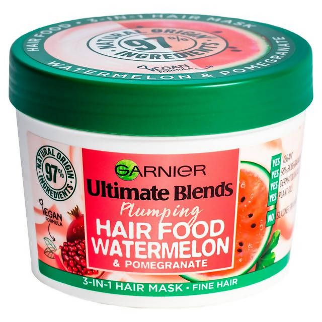 Garnier Ultimate Blends Plumping Food Watermelon 3-in-1 Fine Hair Mask Treatment 390ml