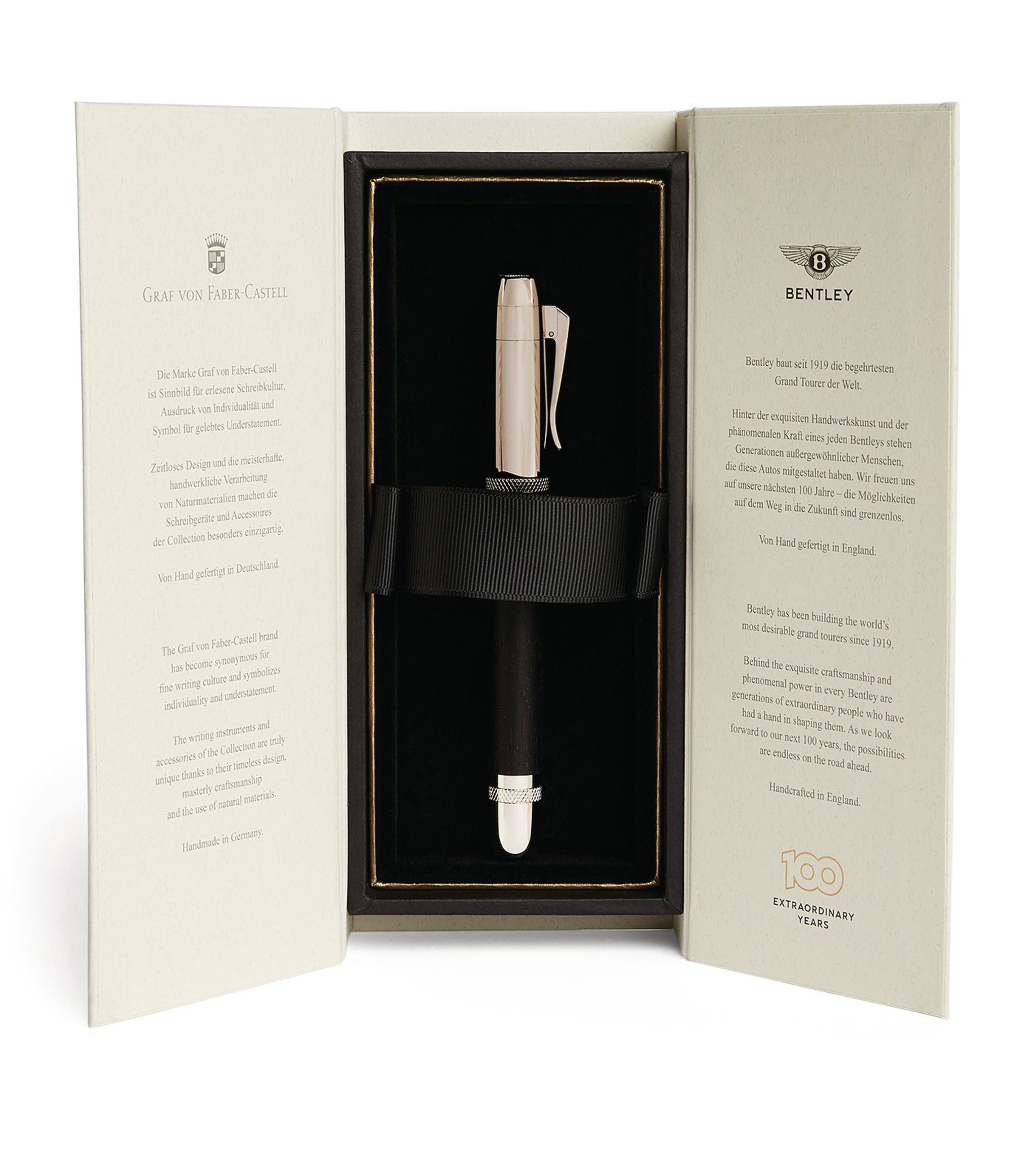 x Bentley Ebony Medium Fountain Pen GOODS Harrods   