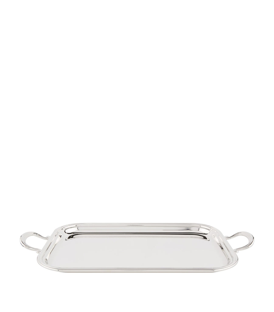 Silver Plated English Tray With Handles (39cm X 26cm)