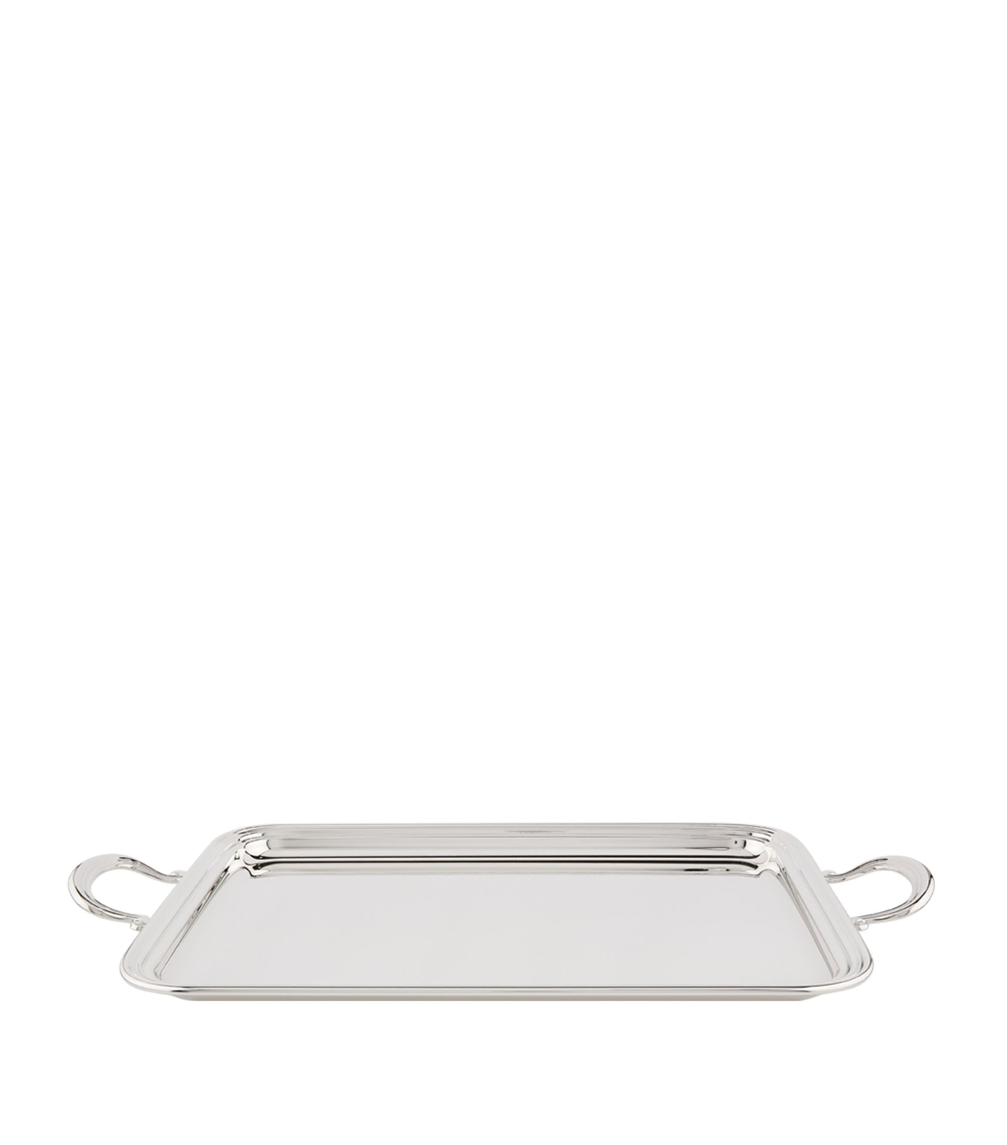 Silver-Plated English Tray With Handles (41cm x 30cm) GOODS Harrods   