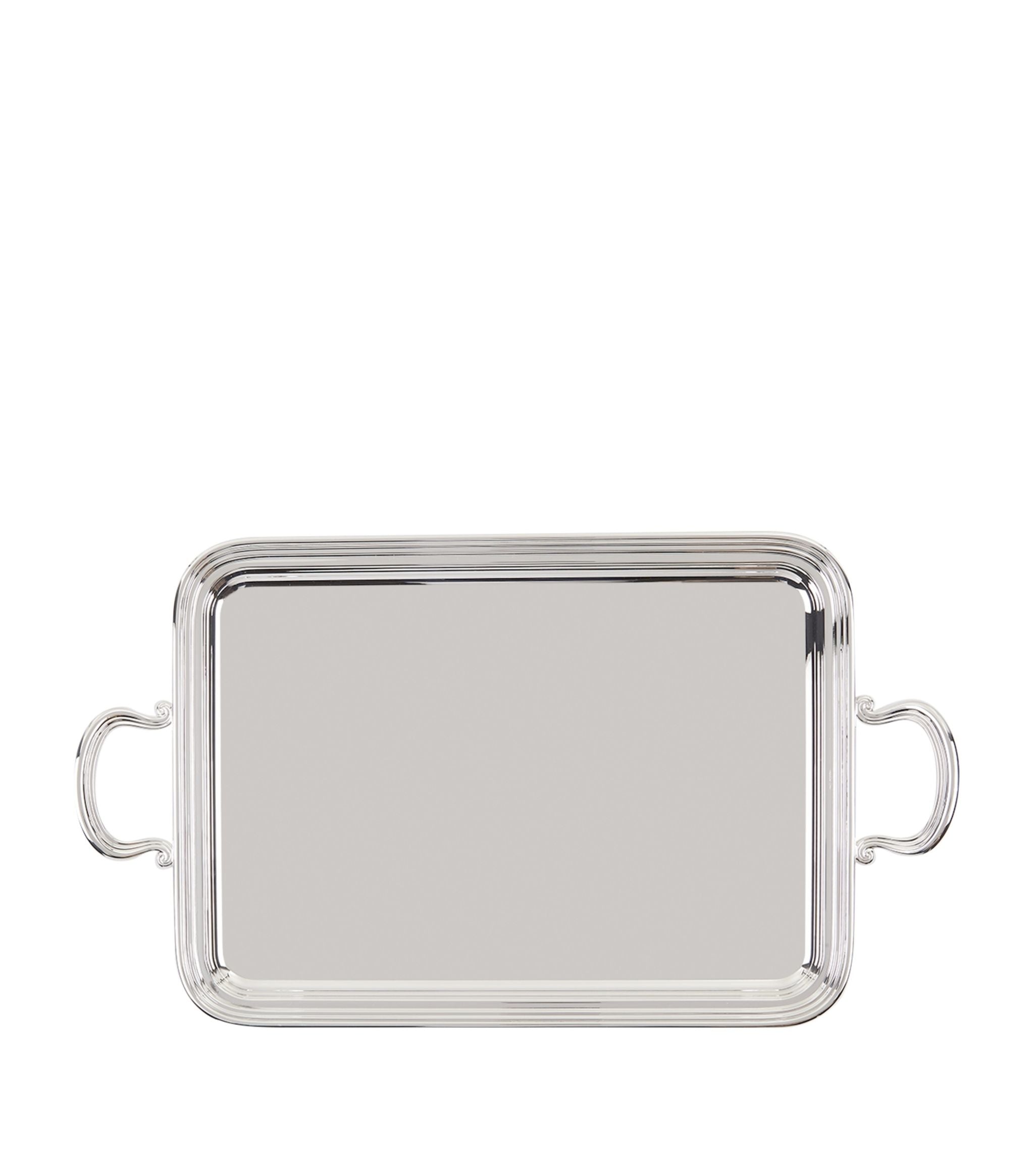 Silver-Plated English Tray With Handles (41cm x 30cm) GOODS Harrods   