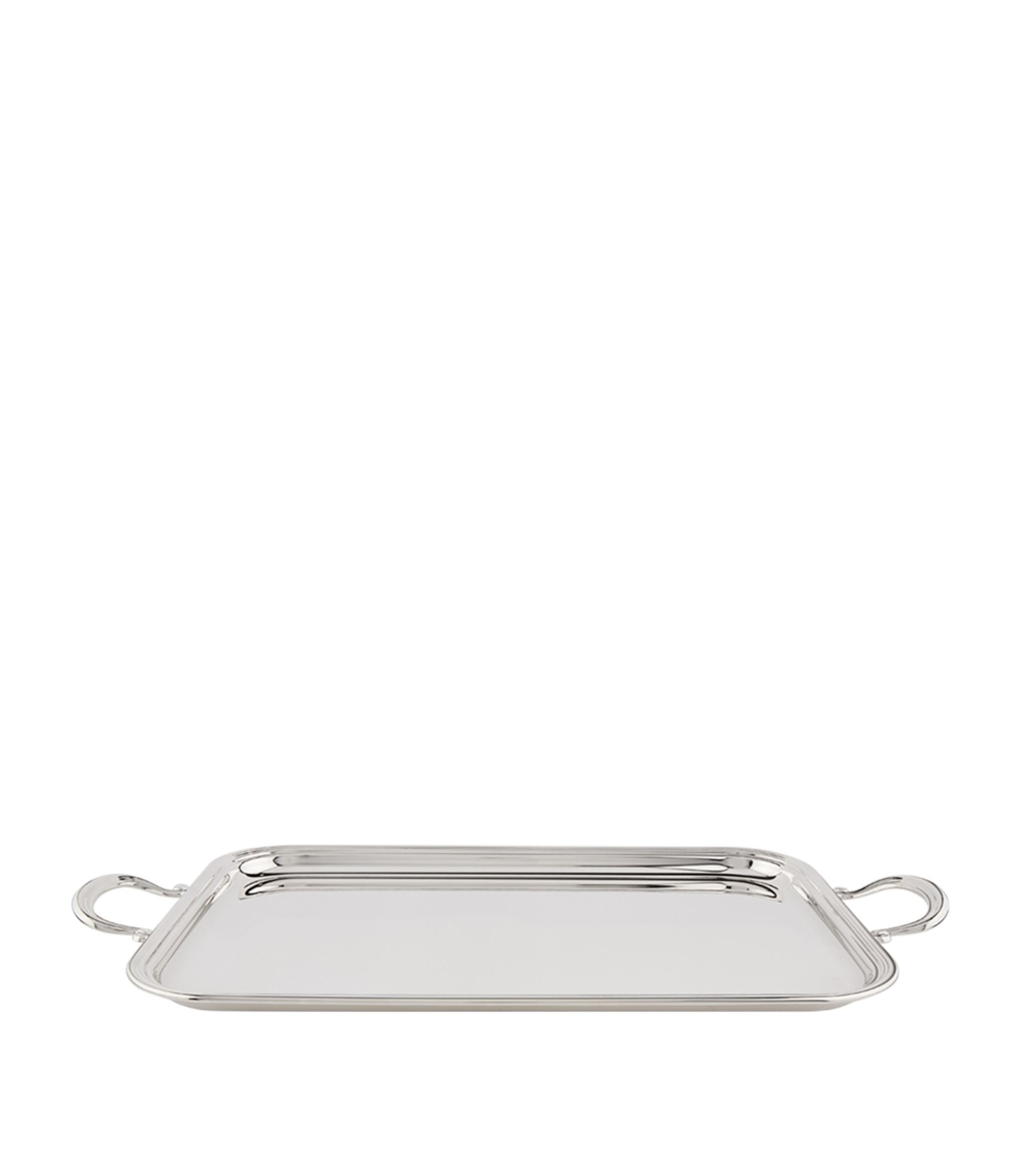 Silver Plated English Tray With Handles (50cm x 33cm) GOODS Harrods   