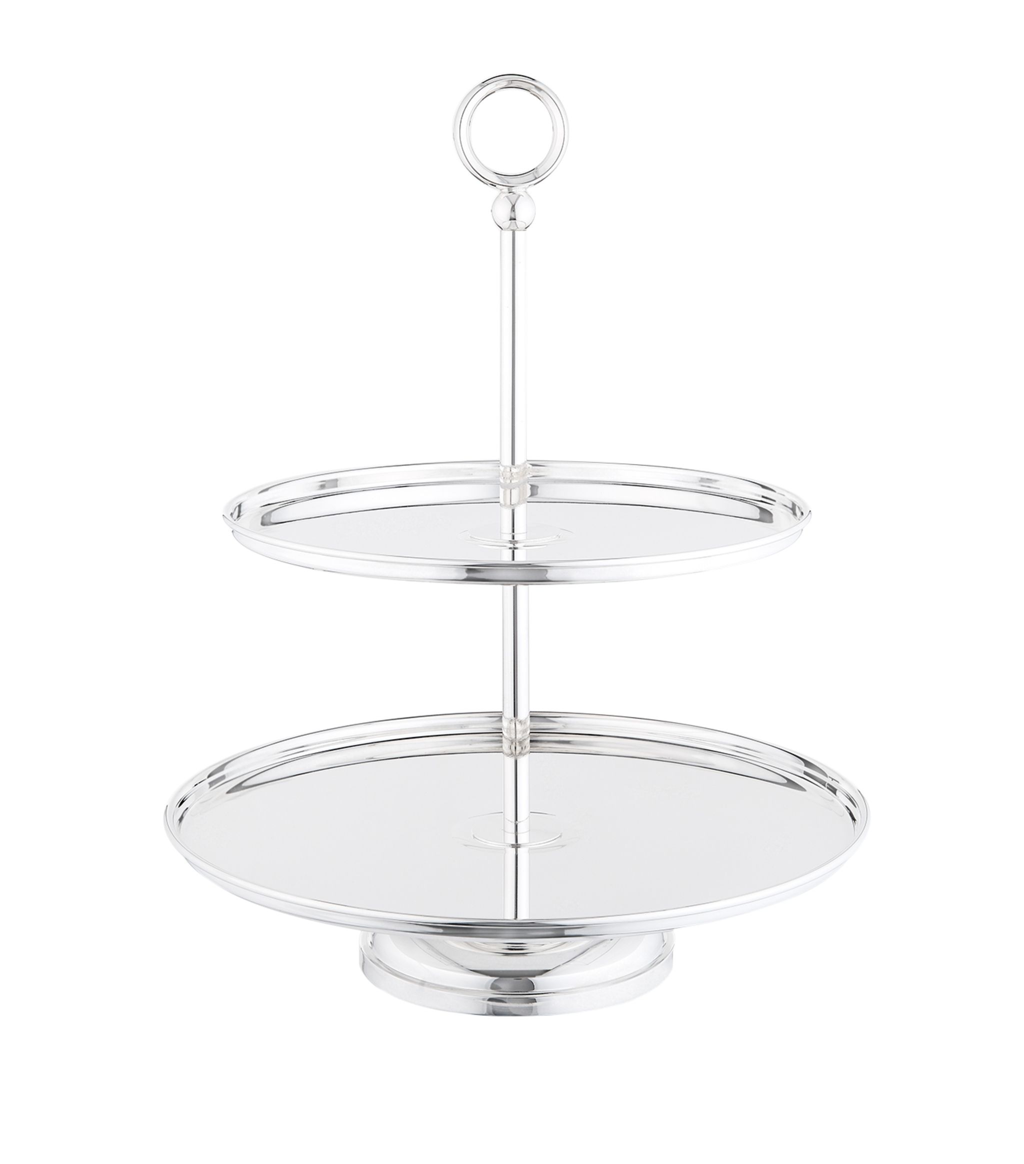 Silver-Plated Georgian 2-Tier Cake Stand GOODS Harrods   