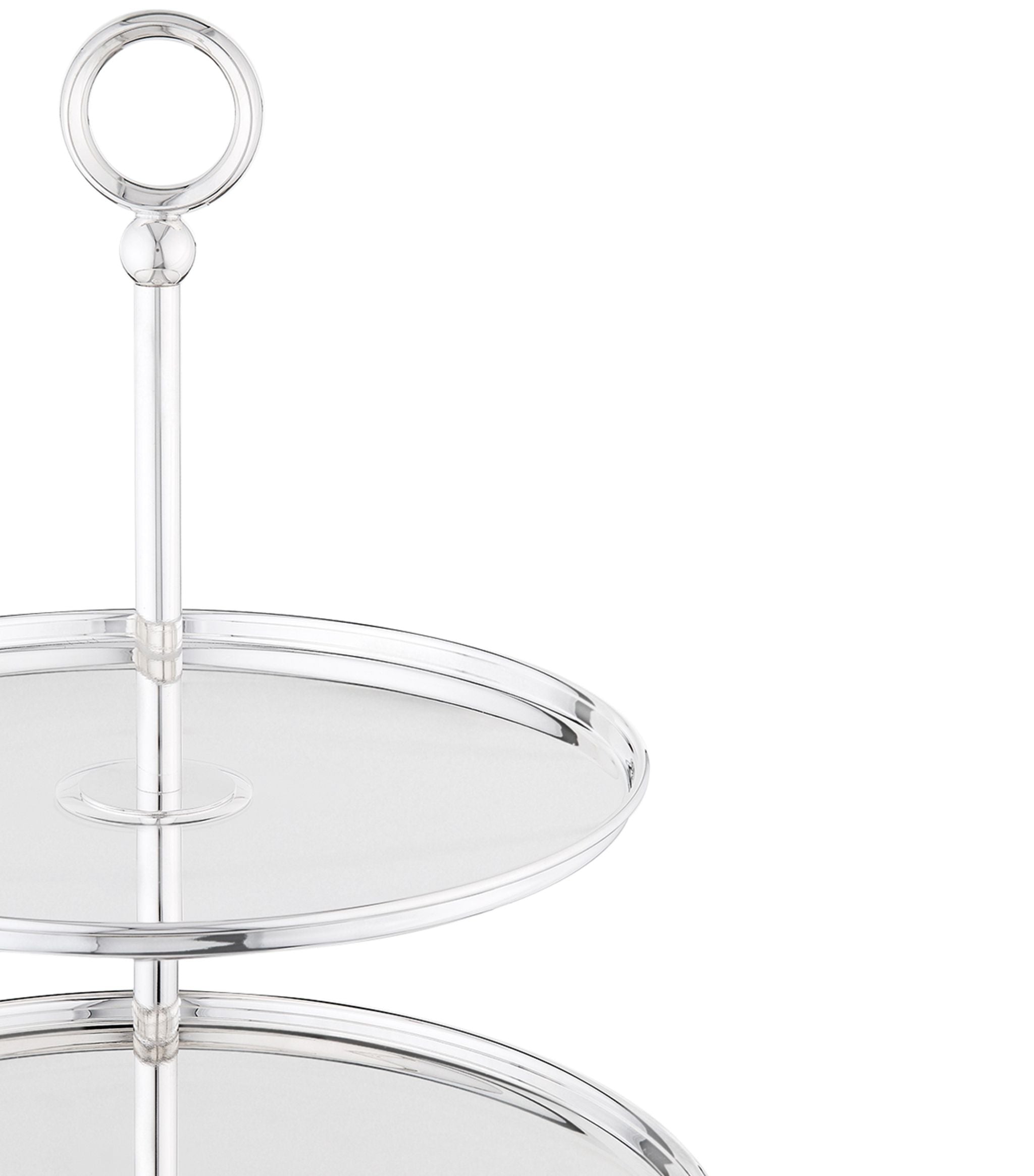 Silver-Plated Georgian 2-Tier Cake Stand GOODS Harrods   