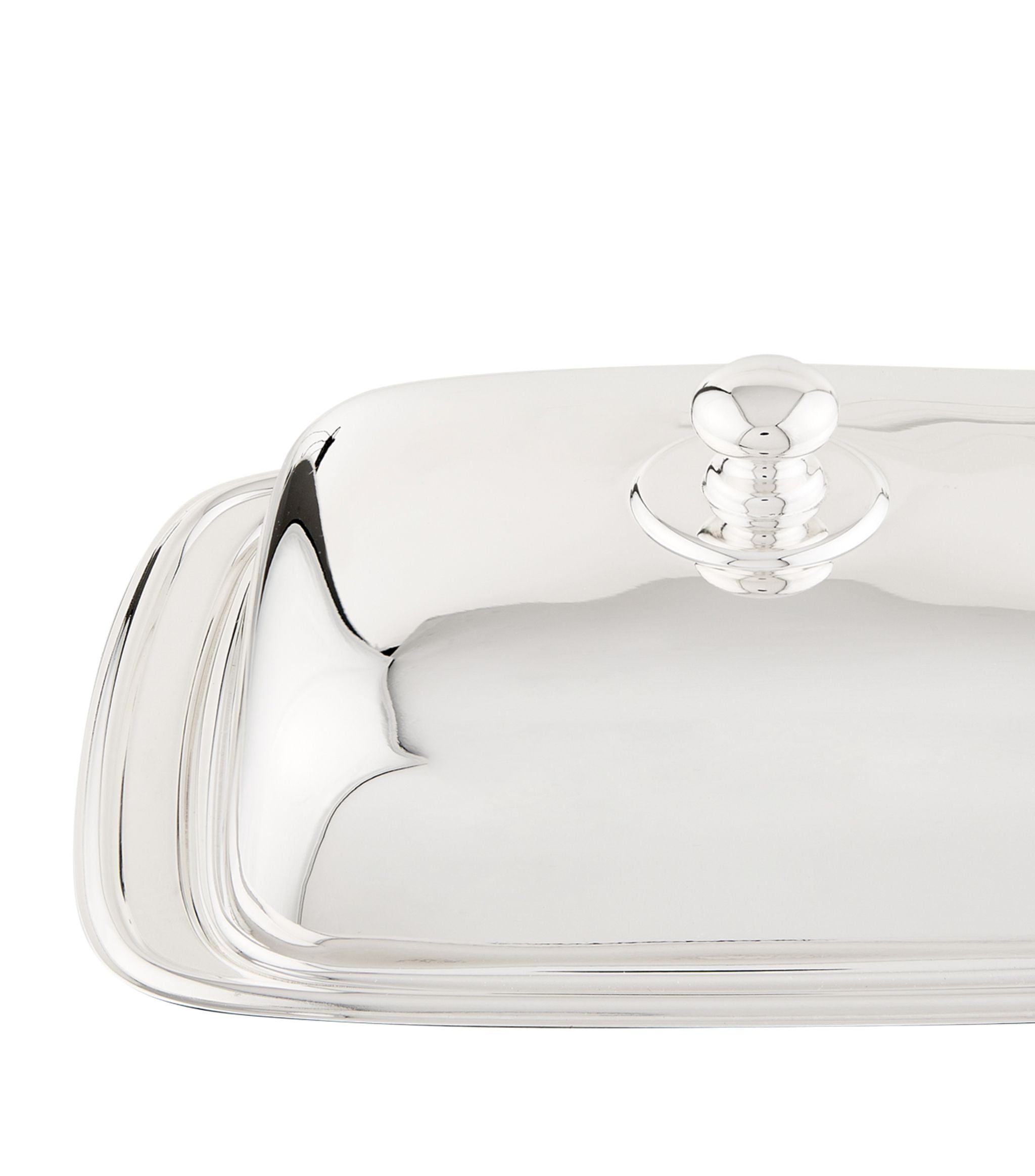 Silver Plated Georgian Rectangular Butter Dish GOODS Harrods   