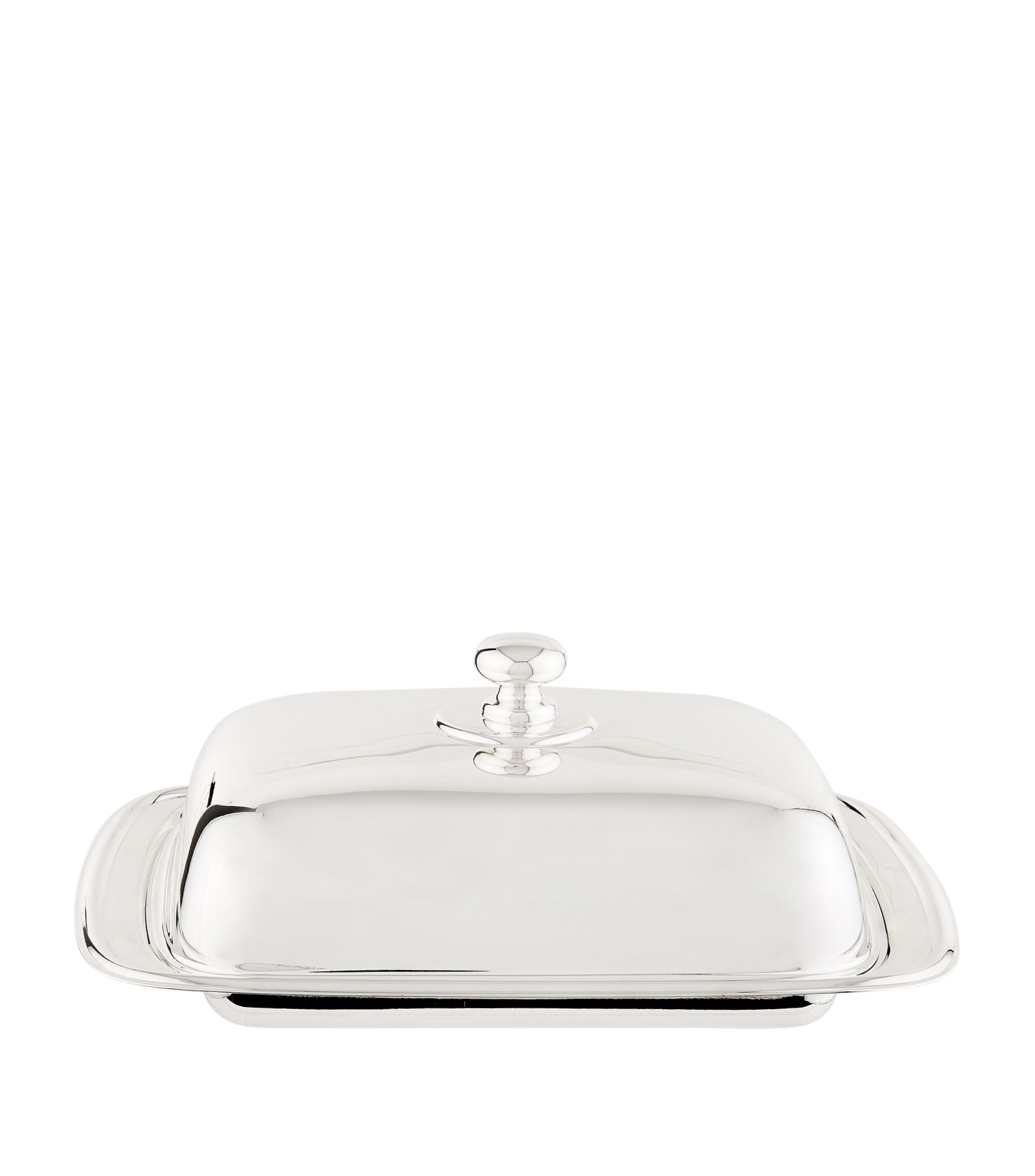 Silver Plated Georgian Rectangular Butter Dish GOODS Harrods   