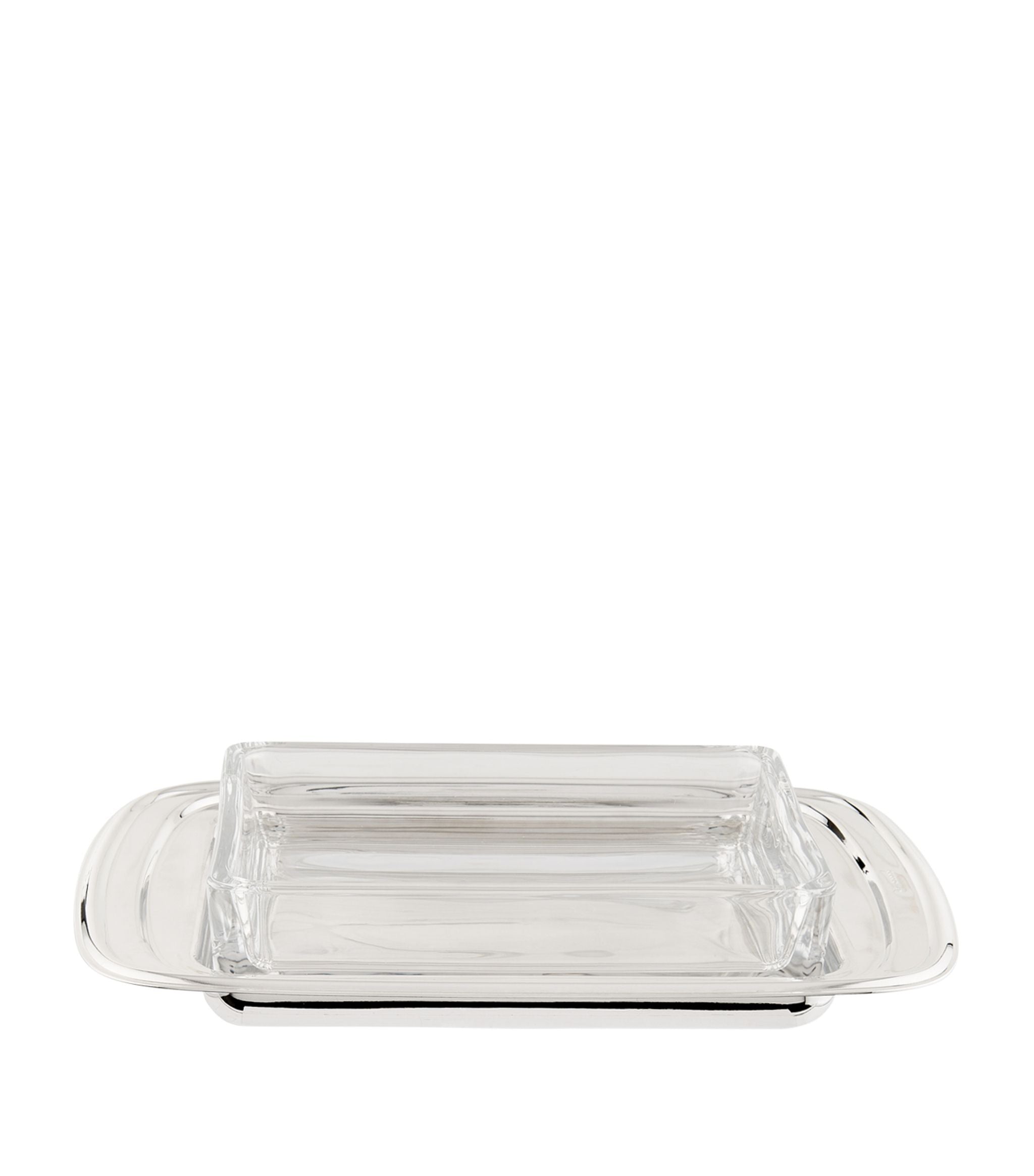 Silver Plated Georgian Rectangular Butter Dish GOODS Harrods   