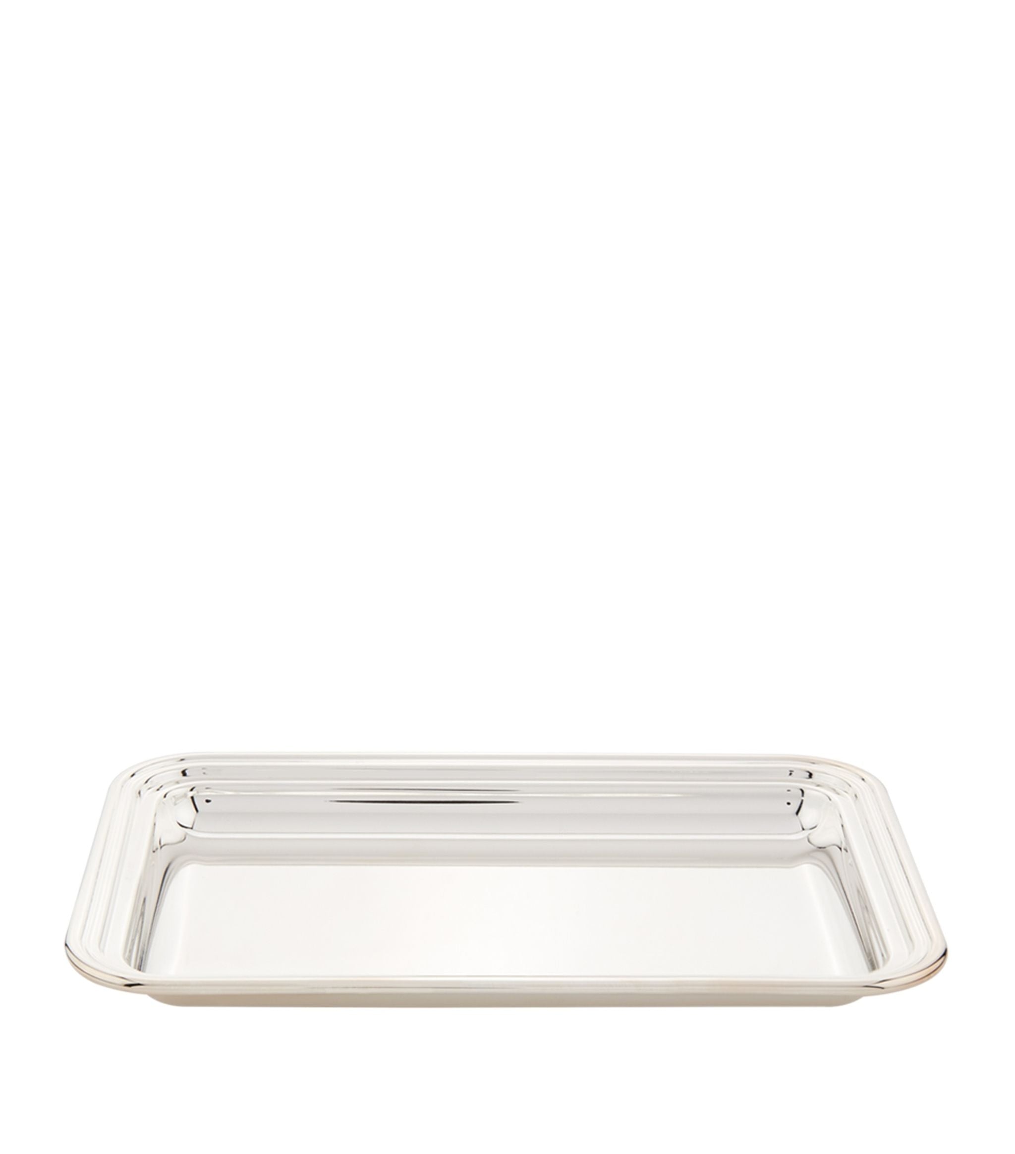 Silver Plated Georgian Rectangular Tray (20cm x 14cm) GOODS Harrods   