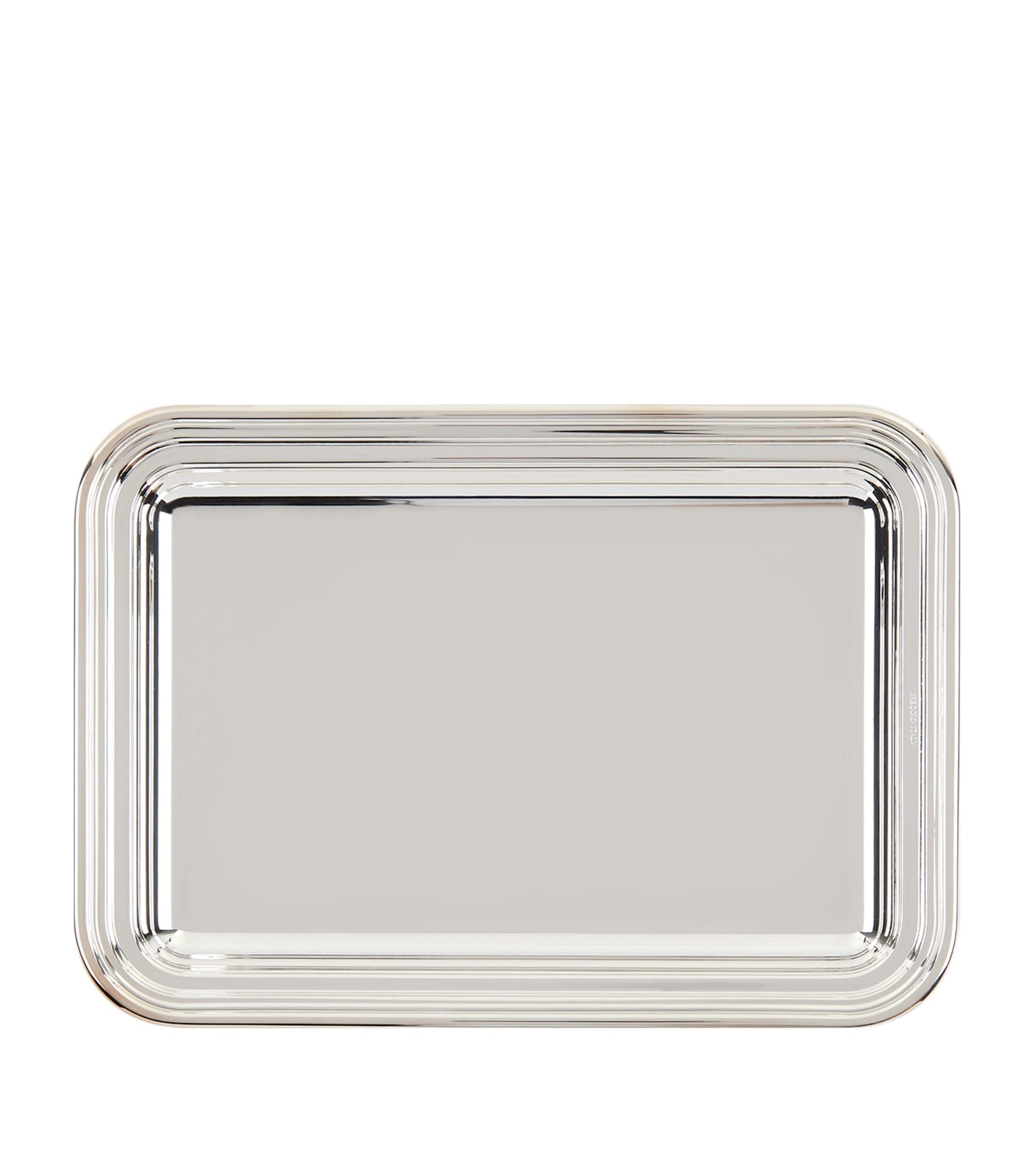 Silver Plated Georgian Rectangular Tray (20cm x 14cm) GOODS Harrods   