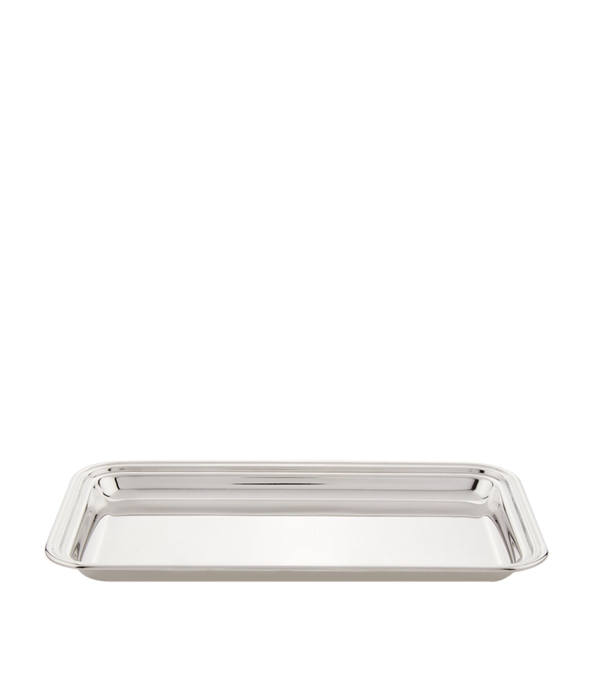 Silver Plated Georgian Rectangular Tray (24cm x 15cm) GOODS Harrods   