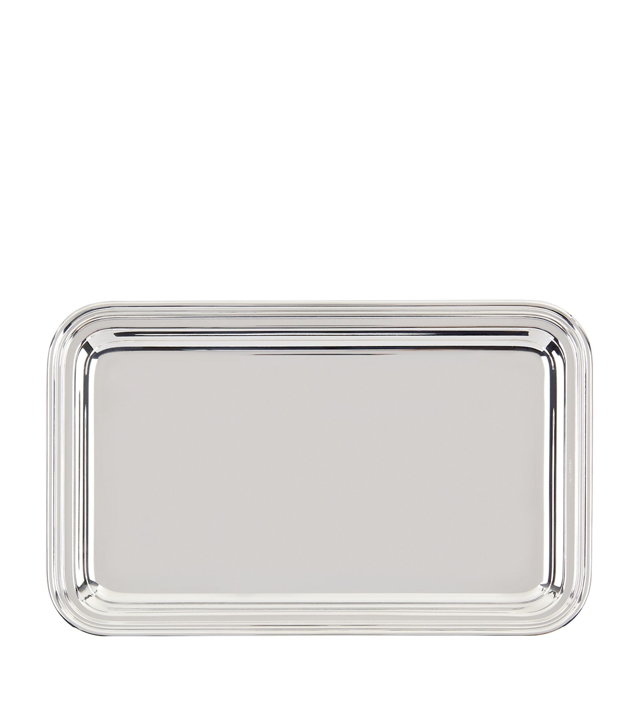 Silver Plated Georgian Rectangular Tray (24cm x 15cm) GOODS Harrods   