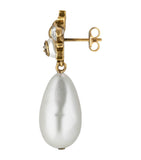 Bee and Pearl Drop Earrings GOODS Harrods   