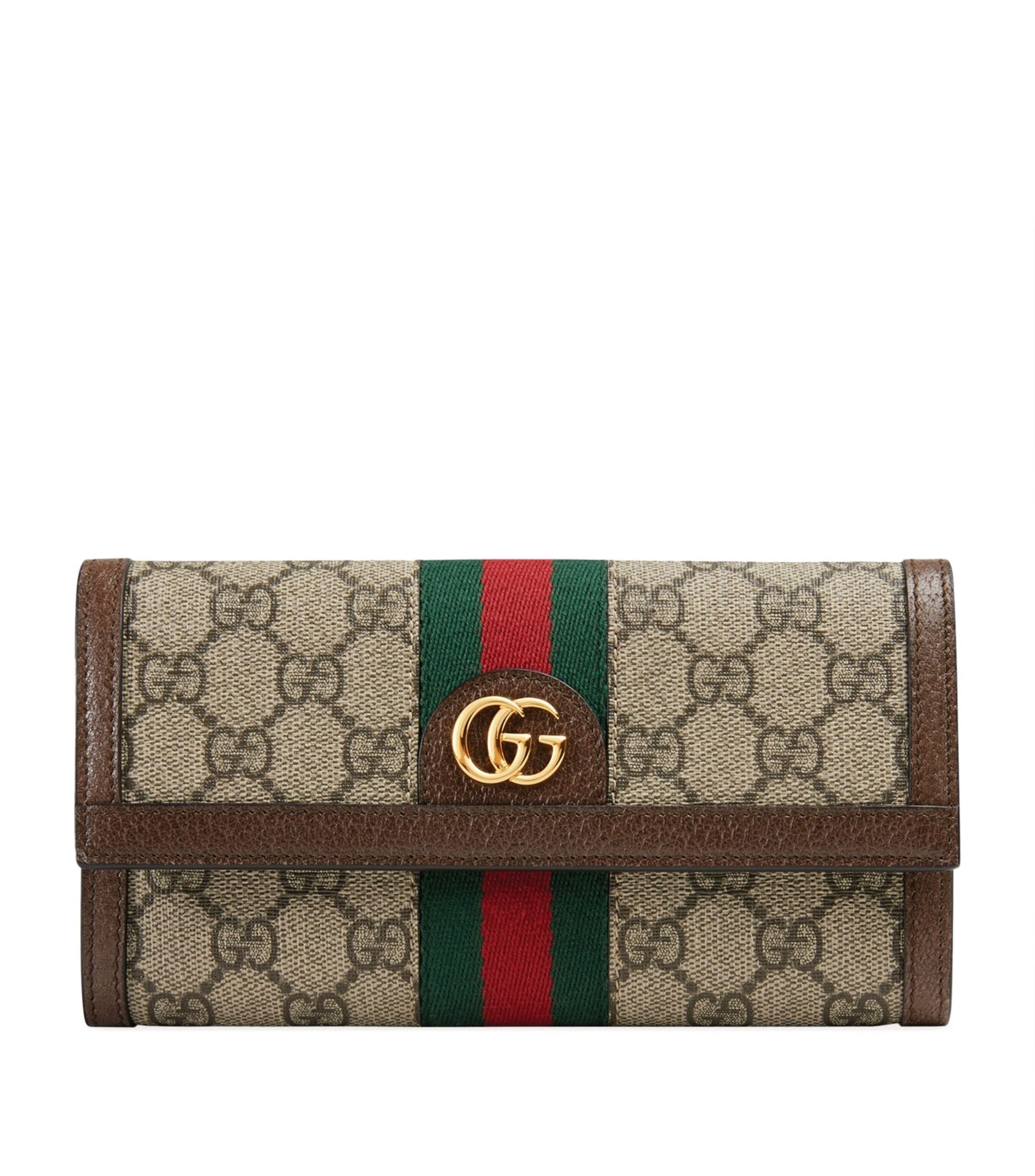 Canvas Ophidia GG Continental Wallet GOODS Harrods   