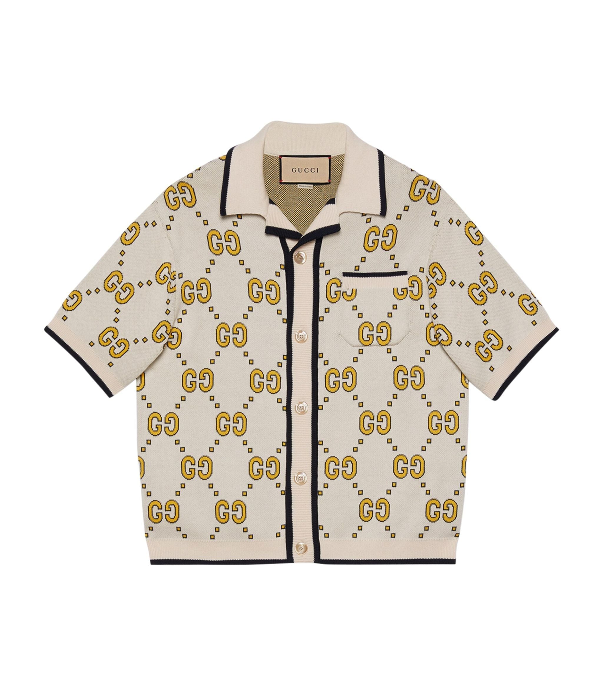 Cotton GG Bowling Shirt GOODS Harrods   