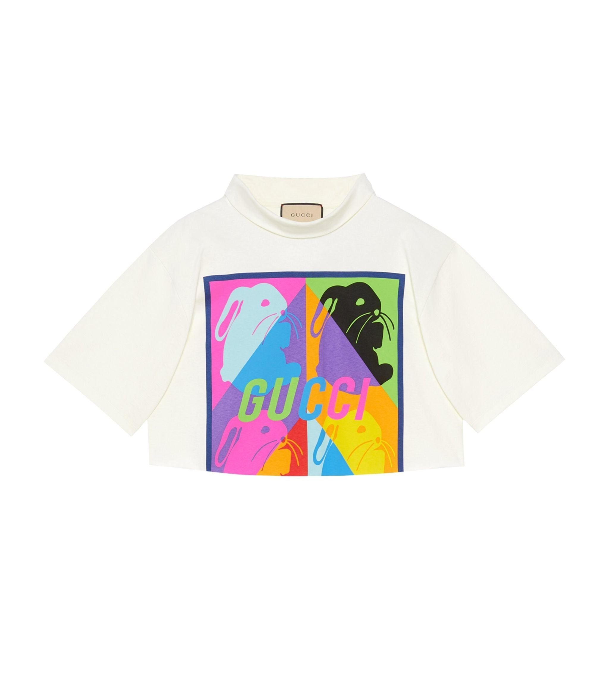 Cropped Bunny Print T-Shirt GOODS Harrods   