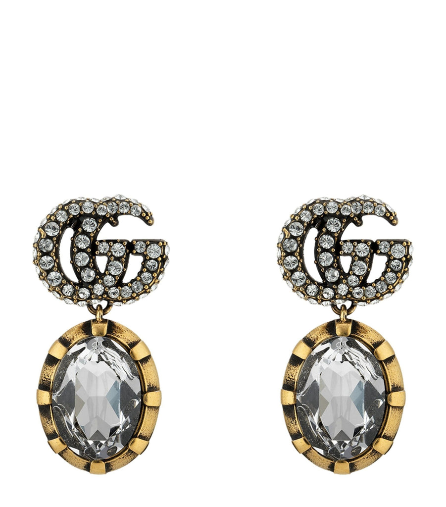 Crystal Double G Earrings