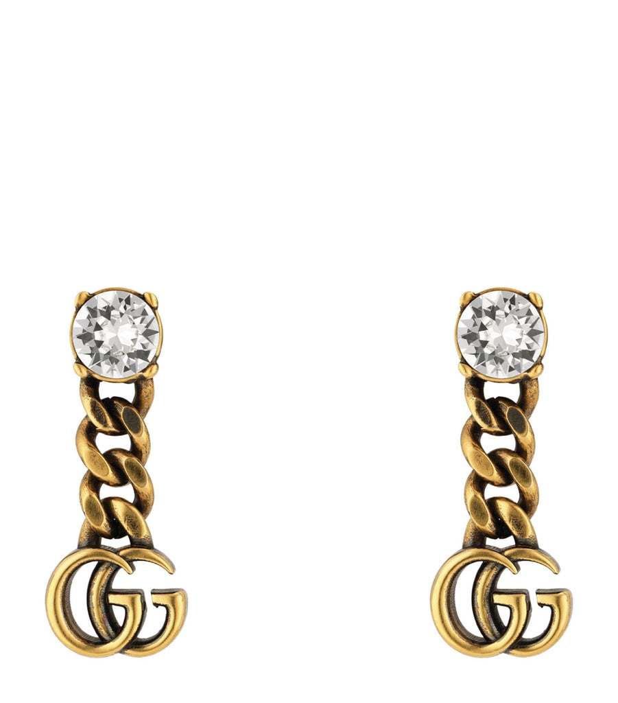 Crystal Double G Earrings