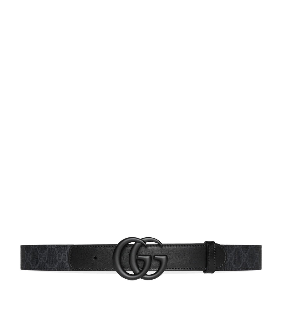 GG Supreme and Leather Double G Belt