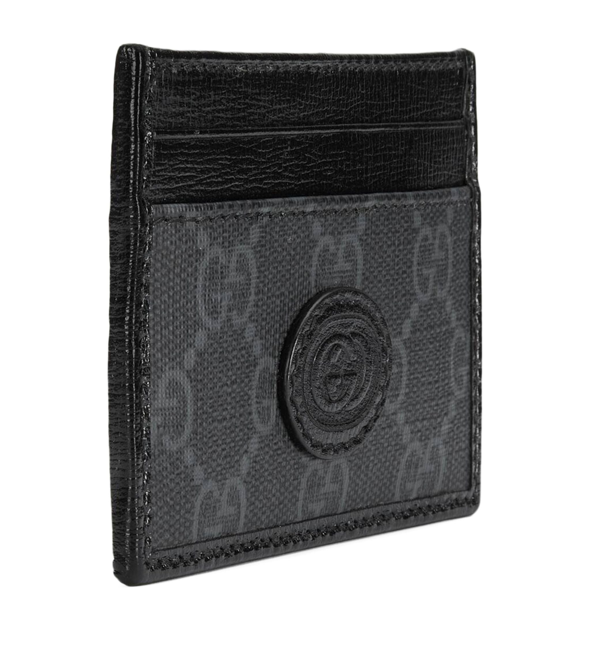 GG Supreme Canvas Card Holder with Money Clip GOODS Harrods   