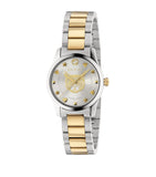 Gold, Silver and Steel G-Timeless Cat Watch 27mm GOODS Harrods   