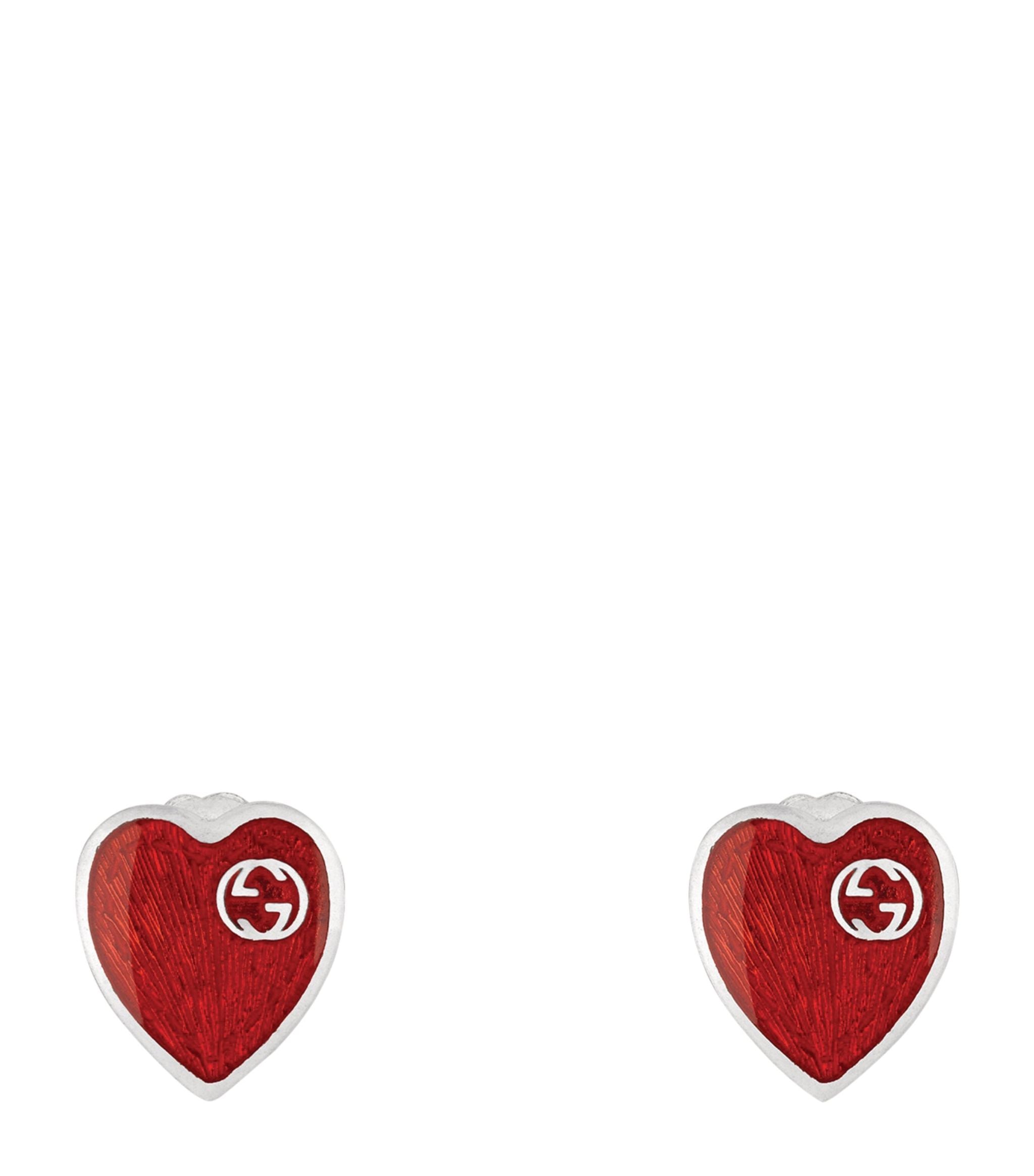 Heart Interlocking G Earrings Miscellaneous Harrods   