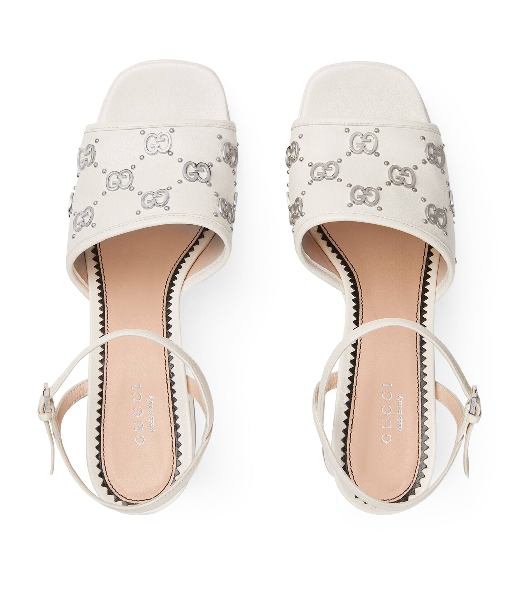 Interlocking G Studded Sandals 85 GOODS Harrods   