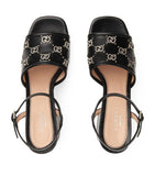 Interlocking G Studded Sandals 85 GOODS Harrods   