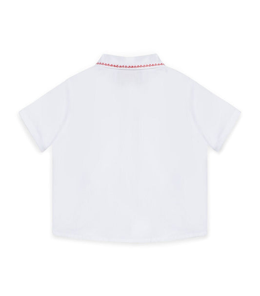 Cotton Embroidered Shirt (3-36 Months) - McGrocer