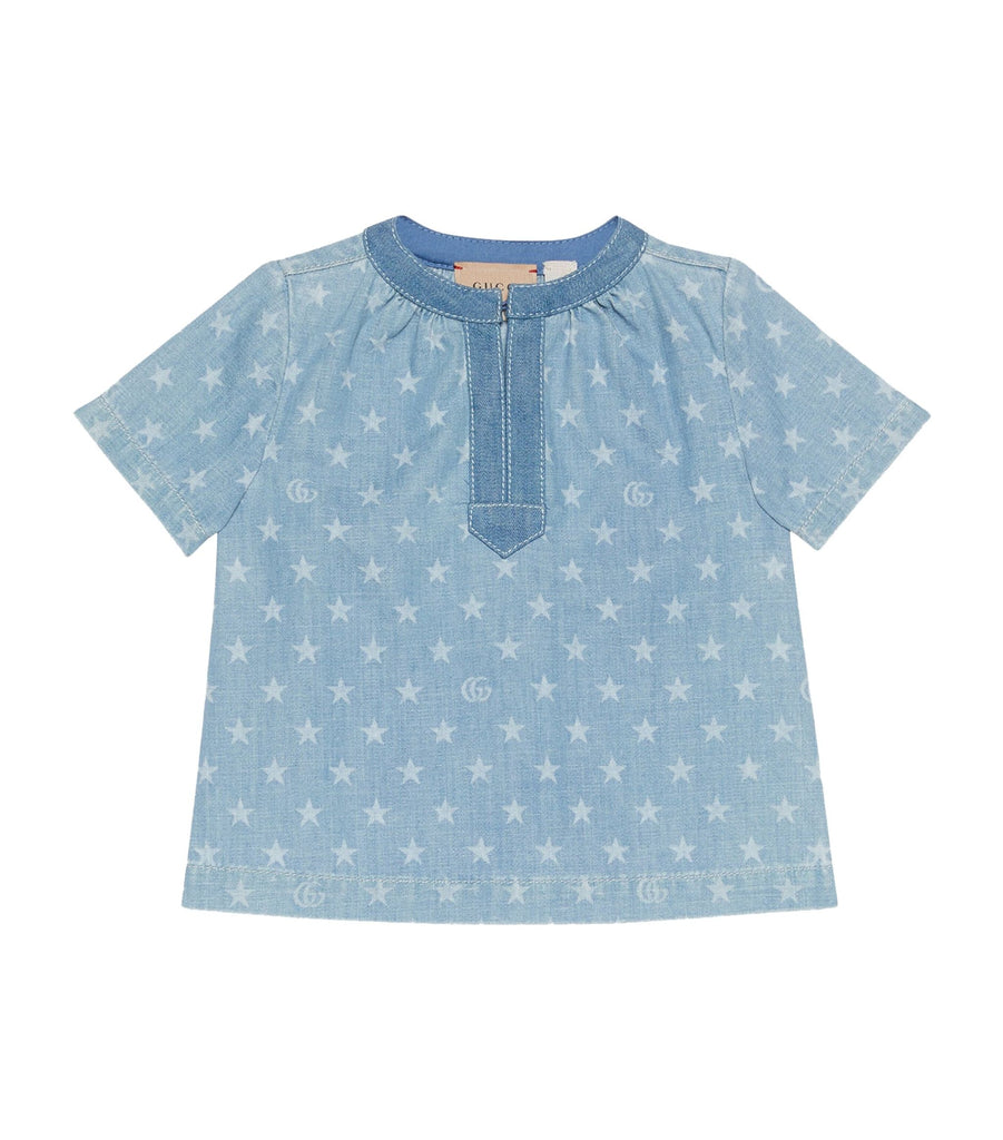 Denim Star Print Top (18-36 Months)