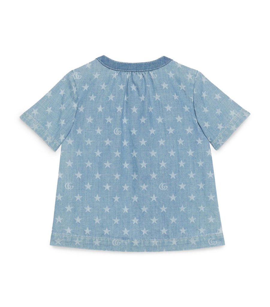 Denim Star Print Top (18-36 Months)