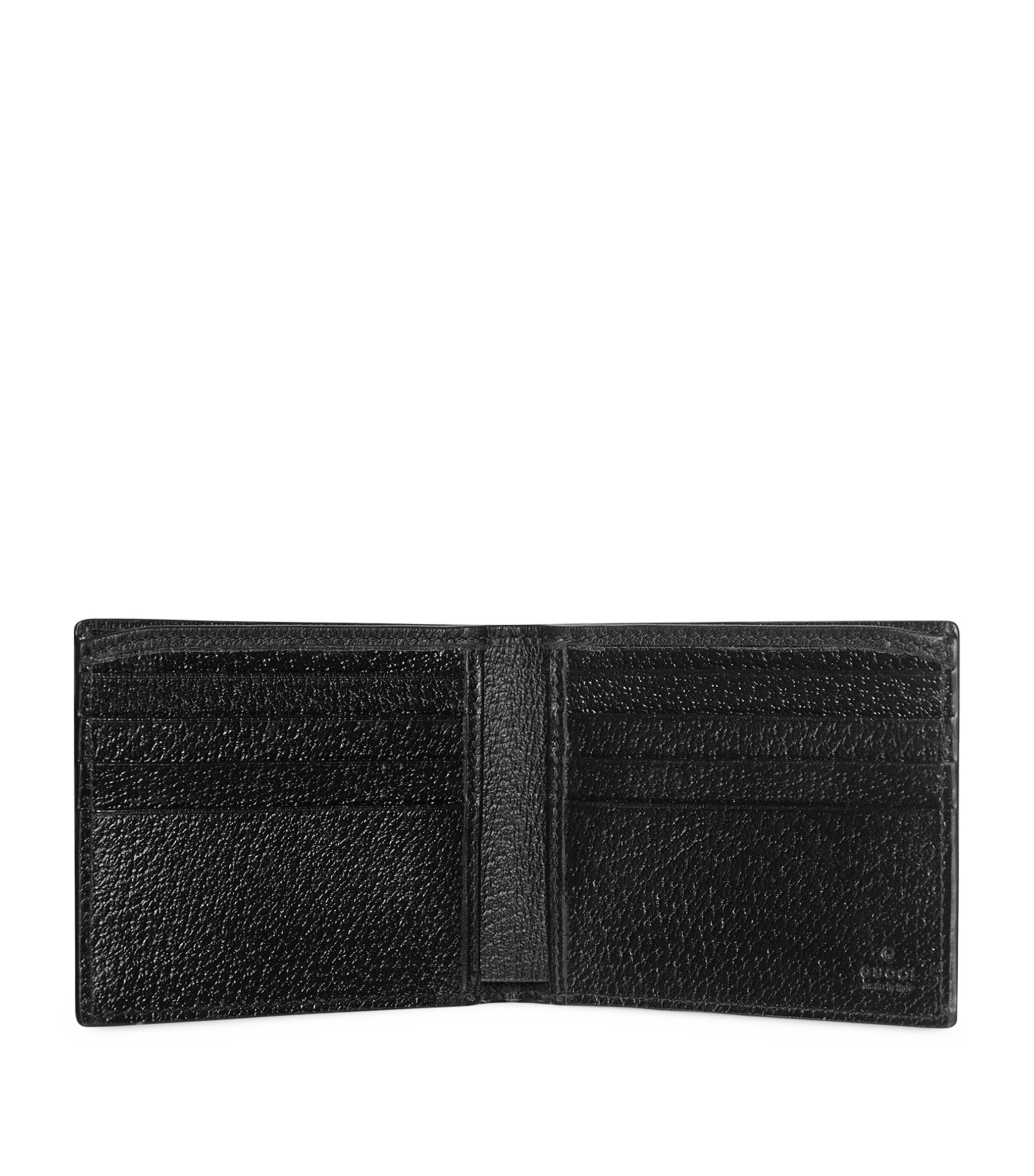 Leather and Canvas Interlocking G Wallet Miscellaneous Harrods   