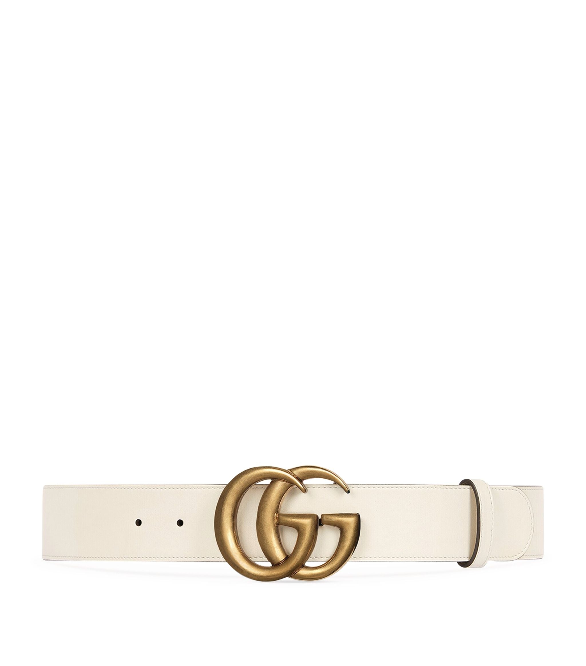 Leather Double G Belt GOODS Harrods   